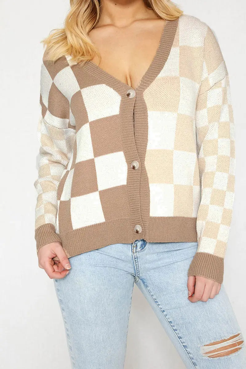 Checkered Cardigan image 5