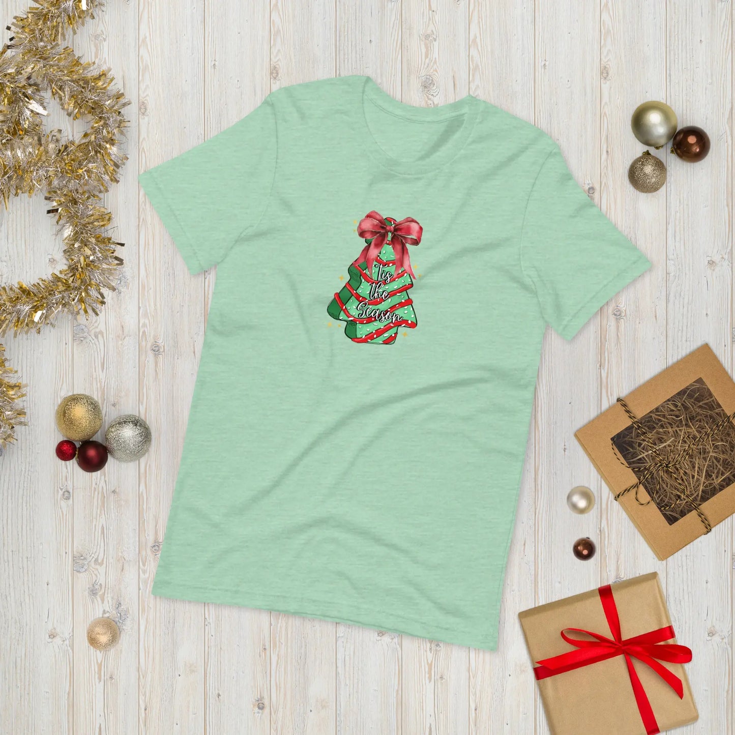 Tis The Season Christmas Cake Tee image 9
