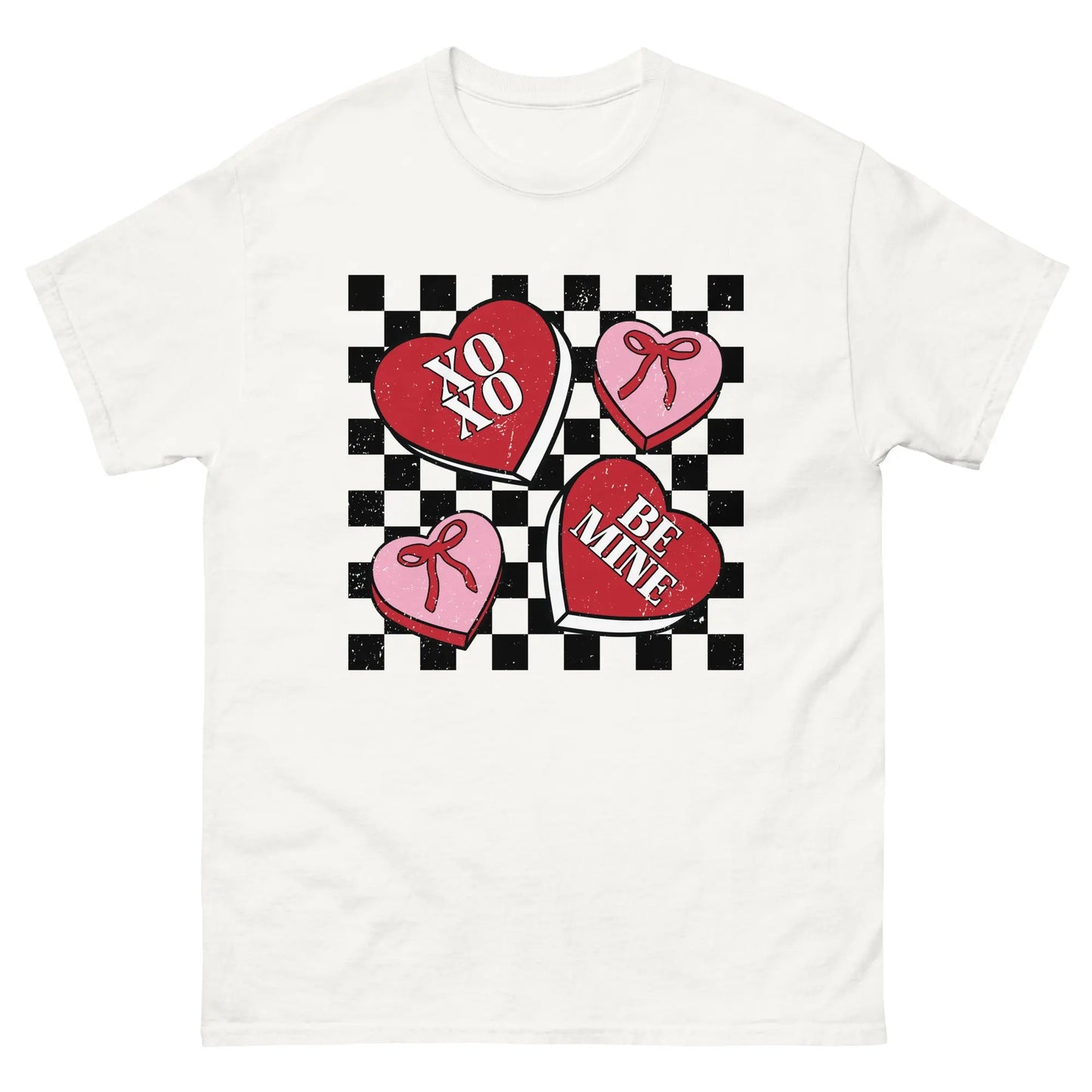 Checkered w/ Hearts Tee image 2