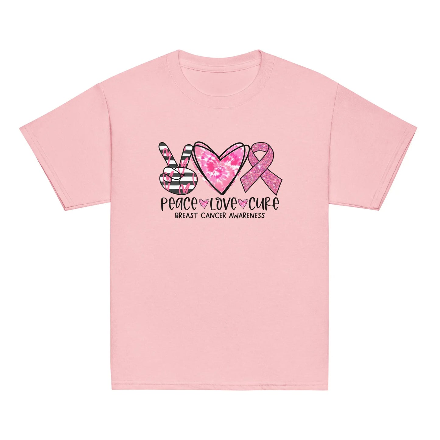 Peace, Love, Cure BCA Youth Tee image 7