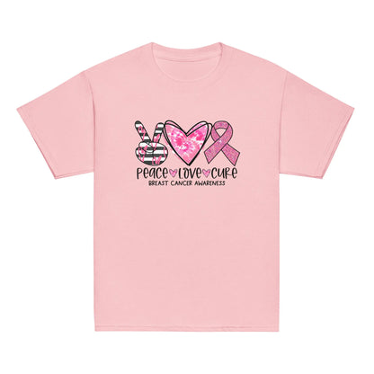 Peace, Love, Cure BCA Youth Tee image 7