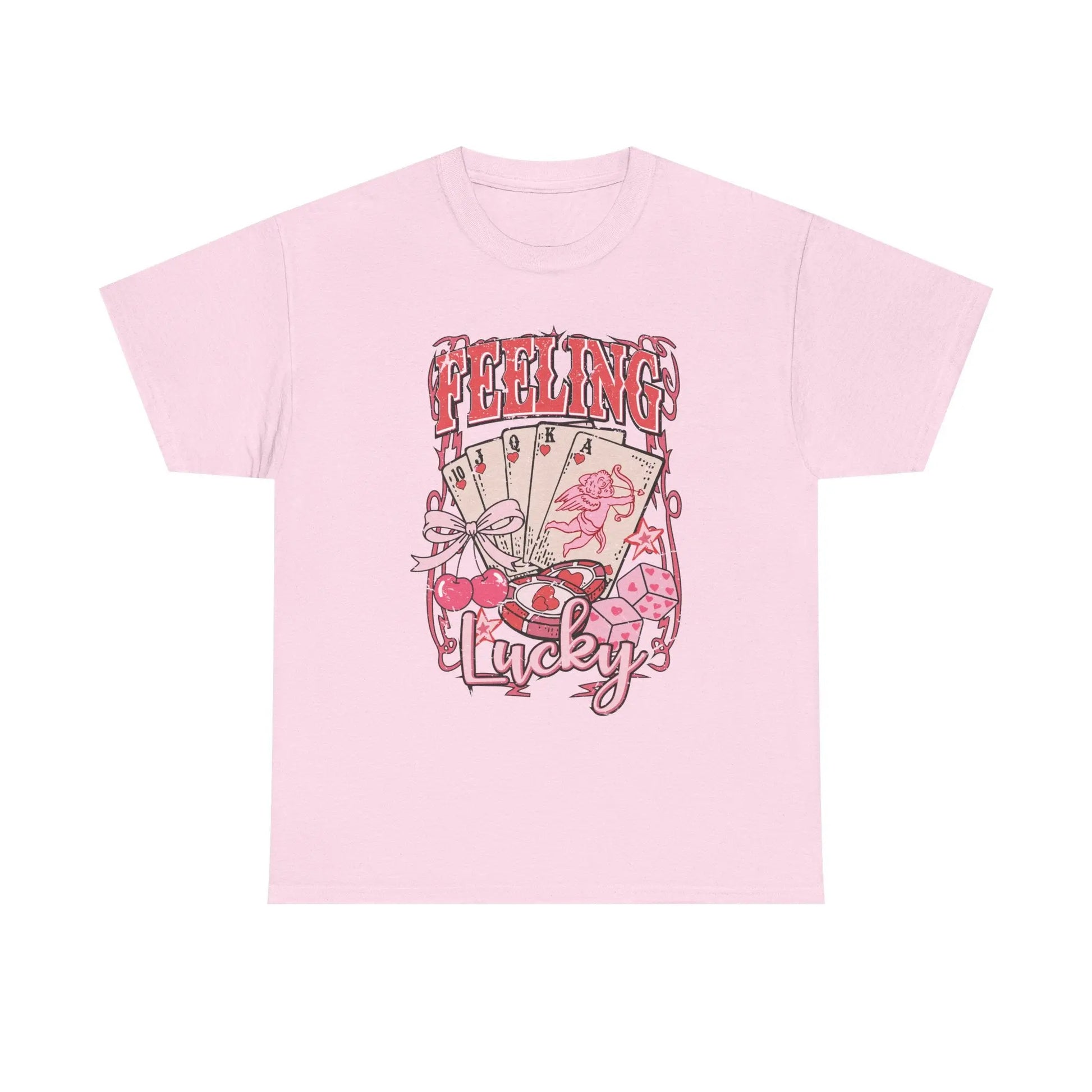 Pink Retro Poker Cards Graphic Tee image 6
