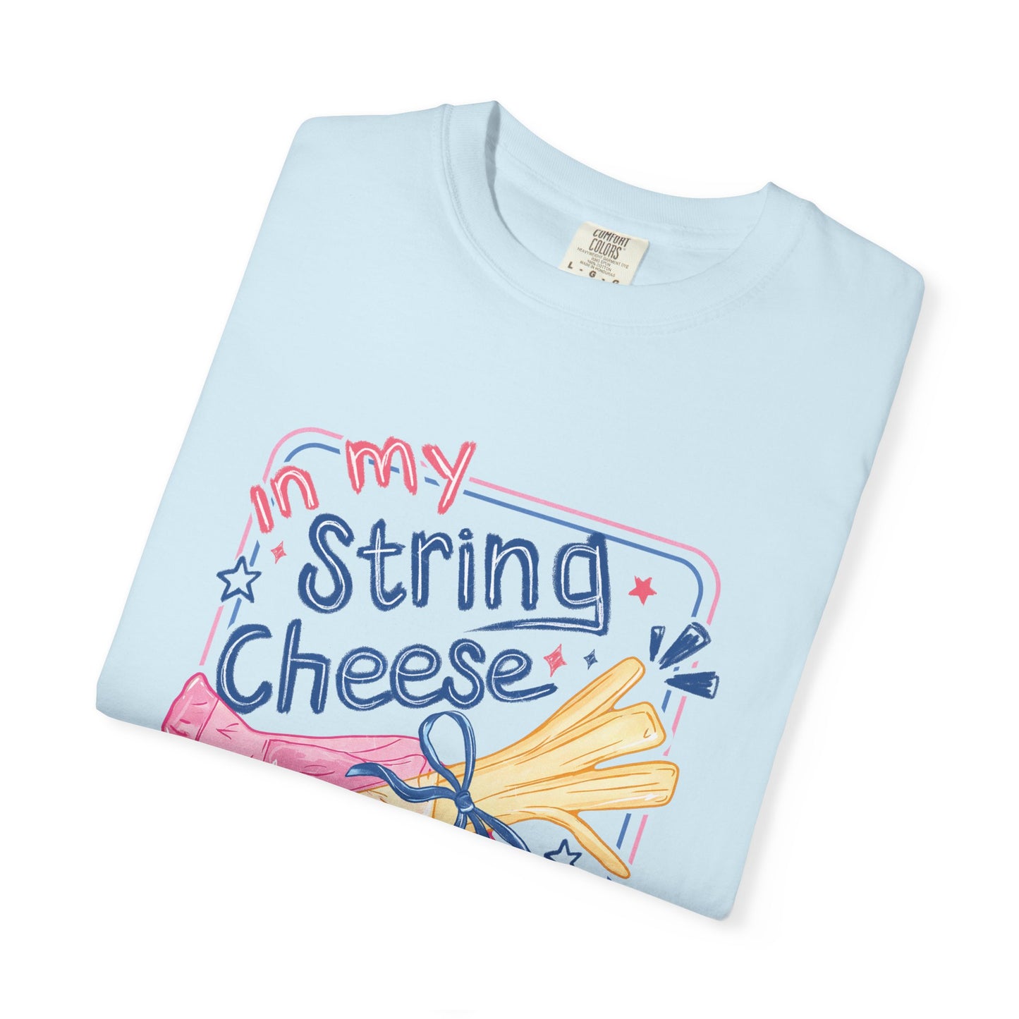 String Cheese Mama T-Shirt — Cute Pastel Mom Graphic Tee