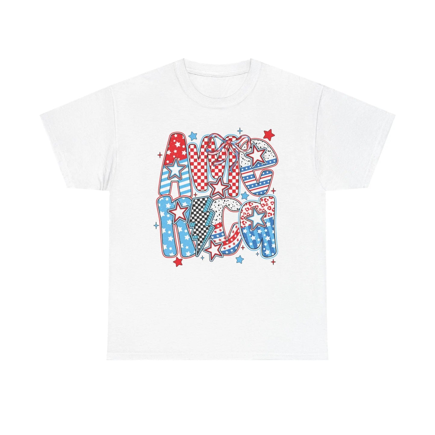 Bold Patriotic Americana Graphic Tee image 0