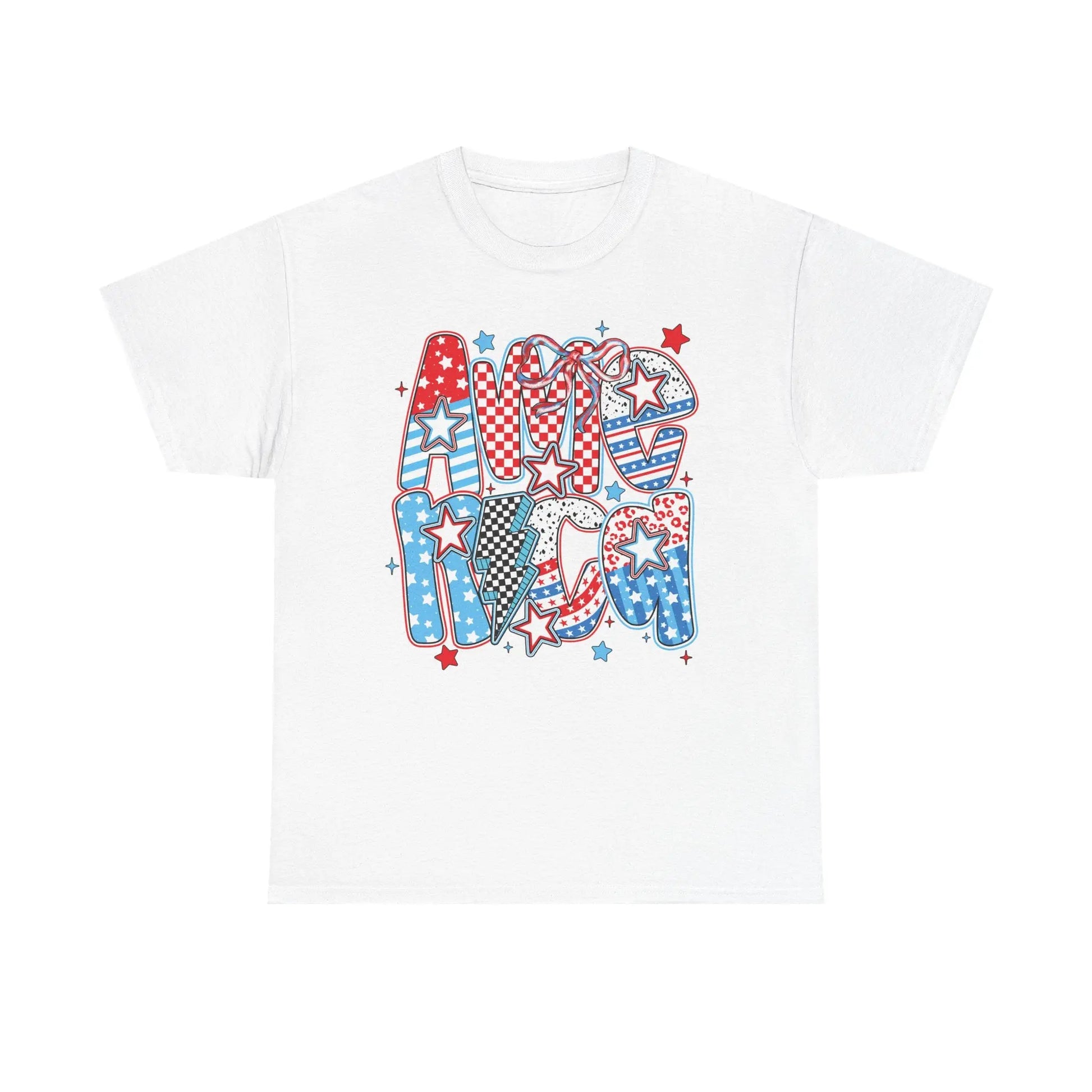 Bold Patriotic Americana Graphic Tee image 0