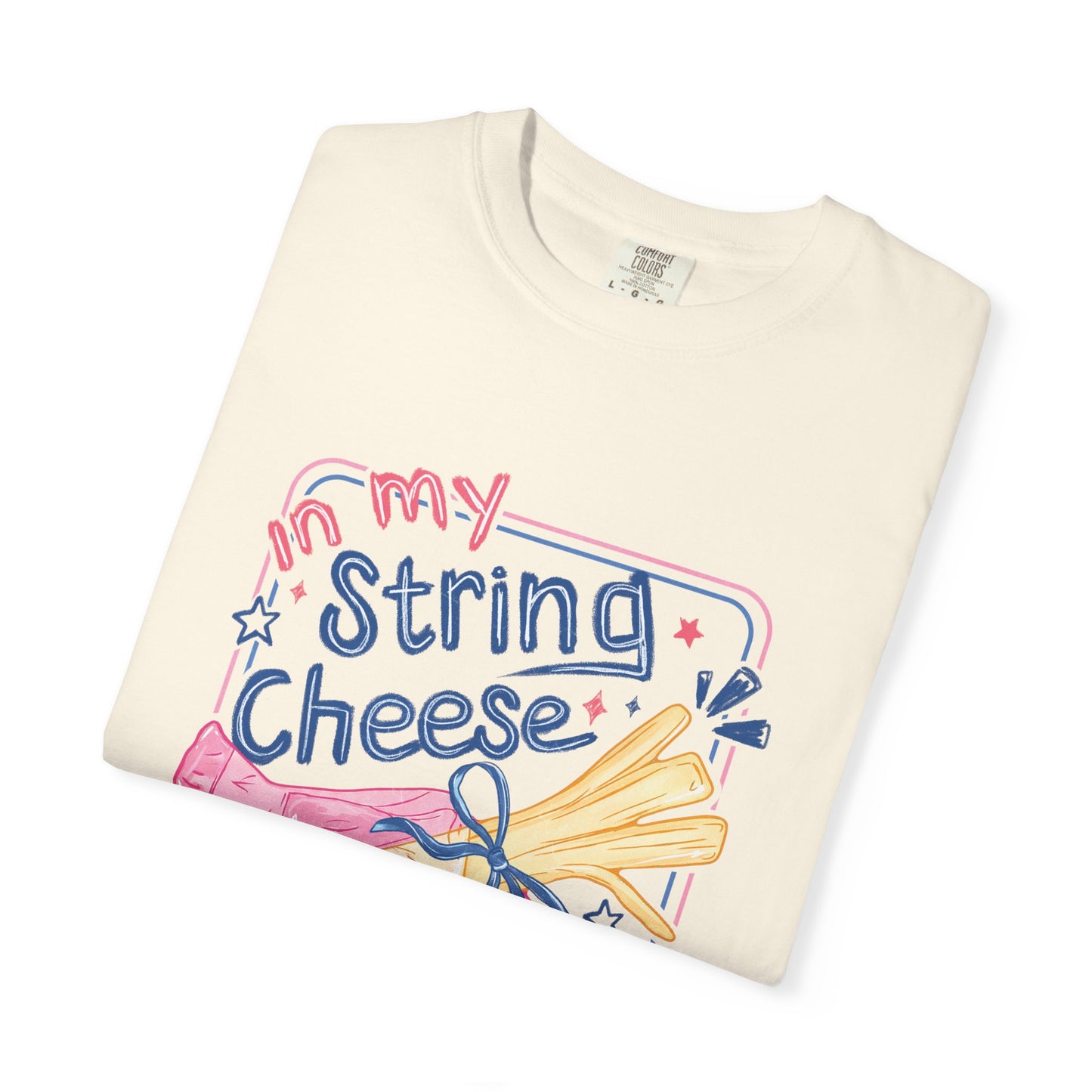 String Cheese Mama T-Shirt — Cute Pastel Mom Graphic Tee