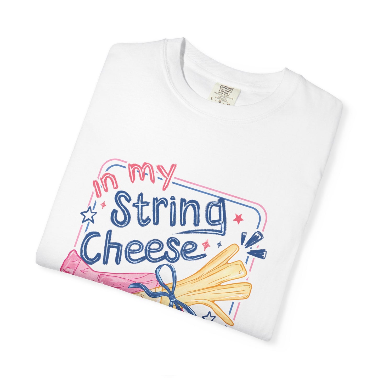 String Cheese Mama T-Shirt — Cute Pastel Mom Graphic Tee