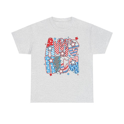 Bold Patriotic Americana Graphic Tee