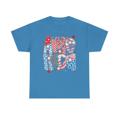 Bold Patriotic Americana Graphic Tee