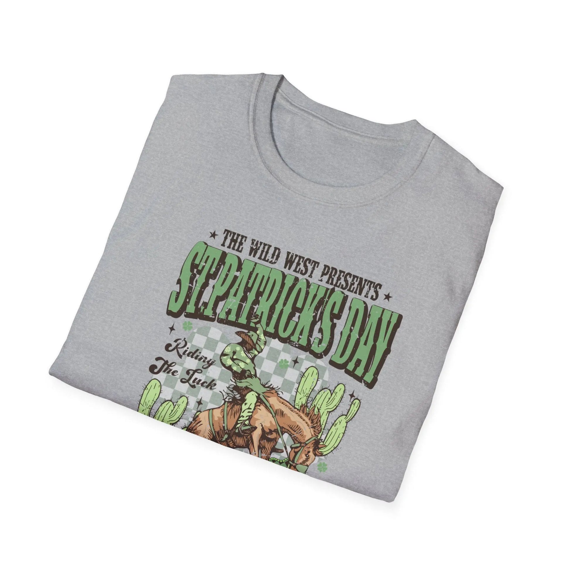 Lucky Bucking Bronco Graphic Tee Printify