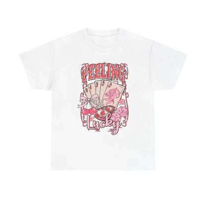Pink Retro Poker Cards Graphic Tee image 3