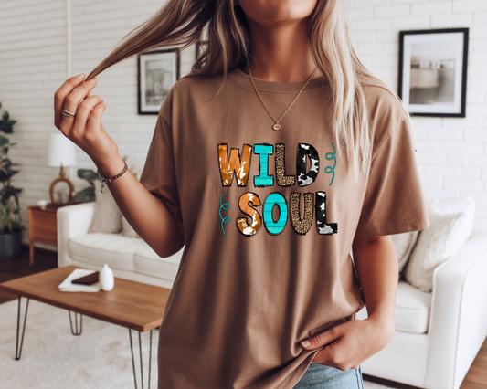 Wild Soul T‑Shirt — Boho Western Graphic Tee