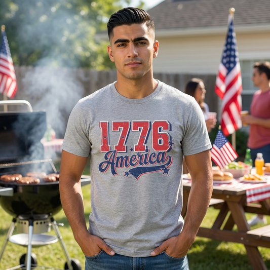1776 America Vintage Graphic Tee