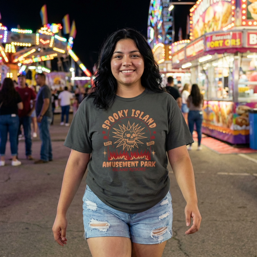 Spooky Island Boxy Tee | Comfort Colors | 4 Colors | S-2XL