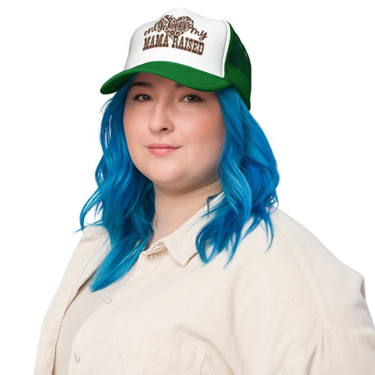 Only Hell Mama Raised Trucker Hat image 46