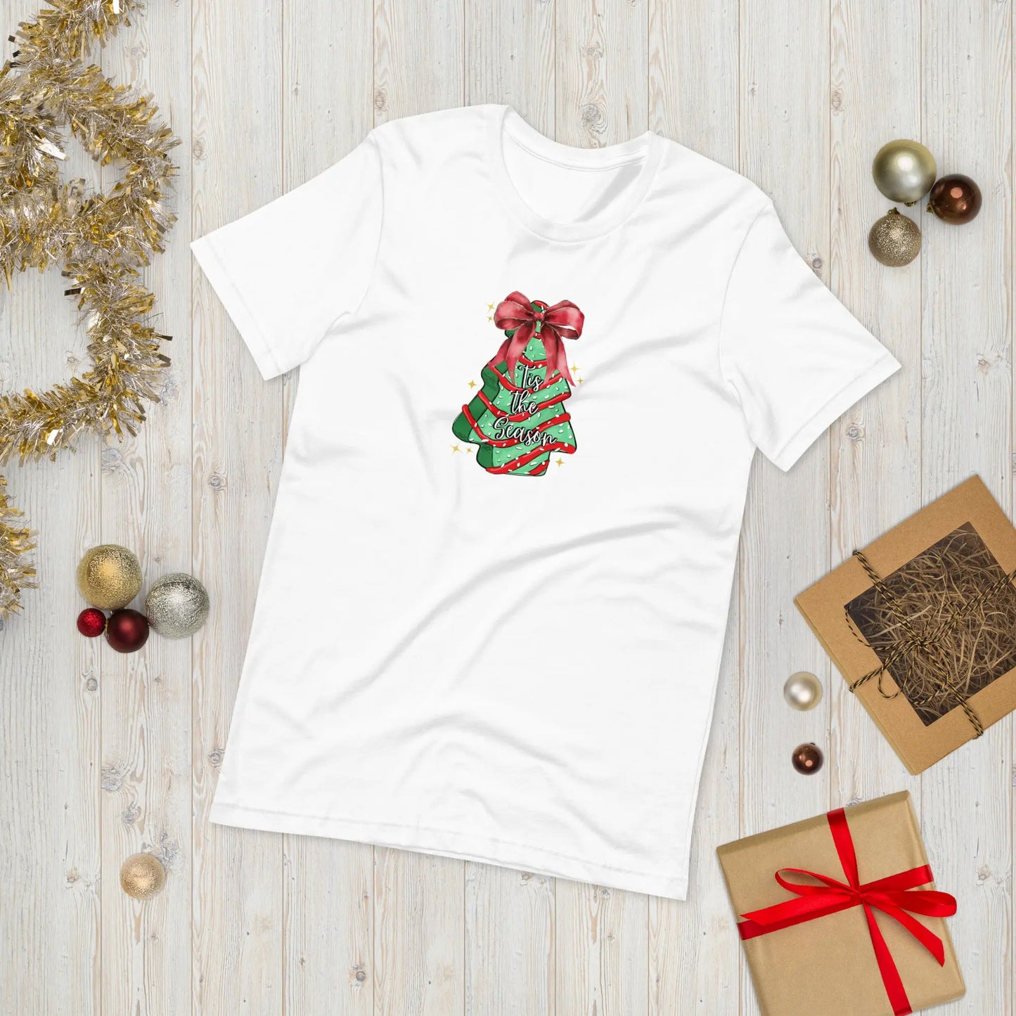 Tis The Season Christmas Cake Tee image 15