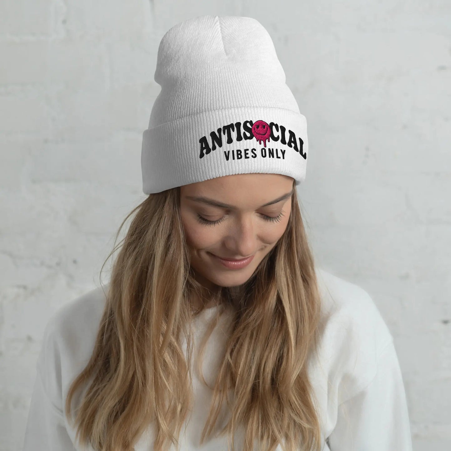 Antisocial Vibes Cuffed Beanie image 13