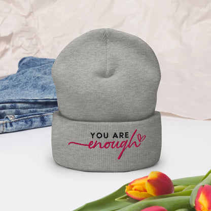You Are Enough Cuffed Beanie image 2