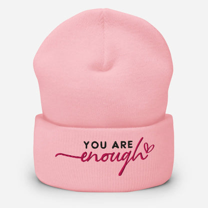 You Are Enough Cuffed Beanie image 3