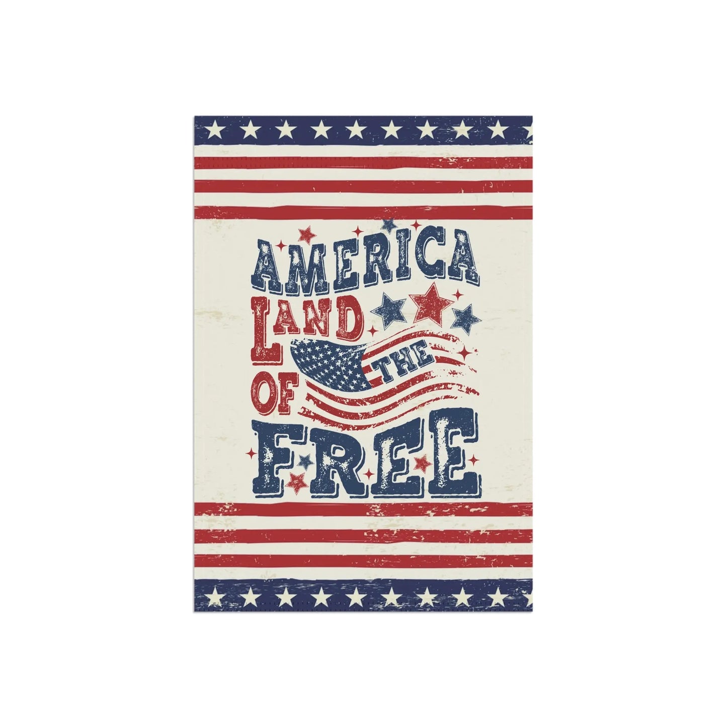 America, Land of the Free Patriotic Garden Flag image 2