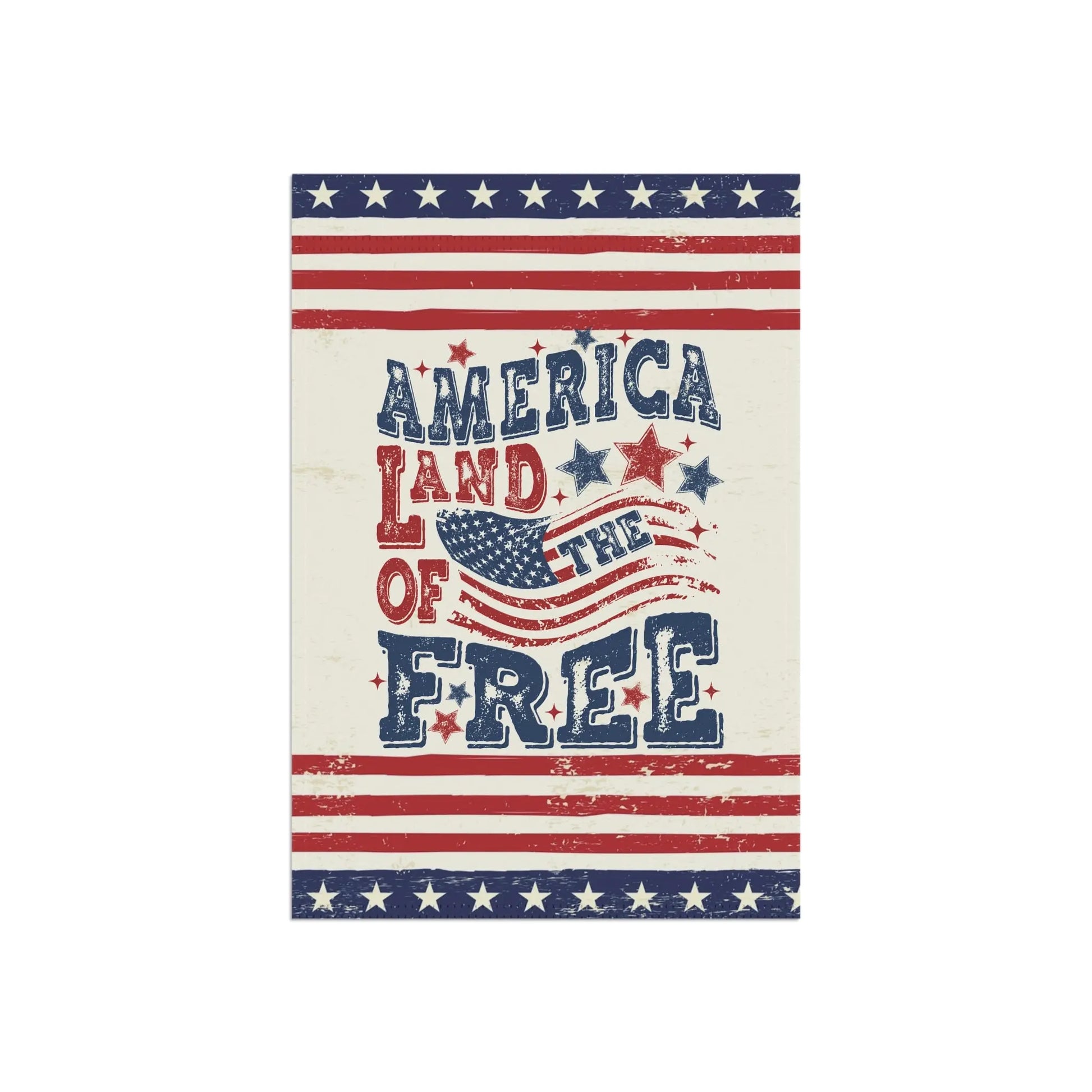 America, Land of the Free Patriotic Garden Flag image 2