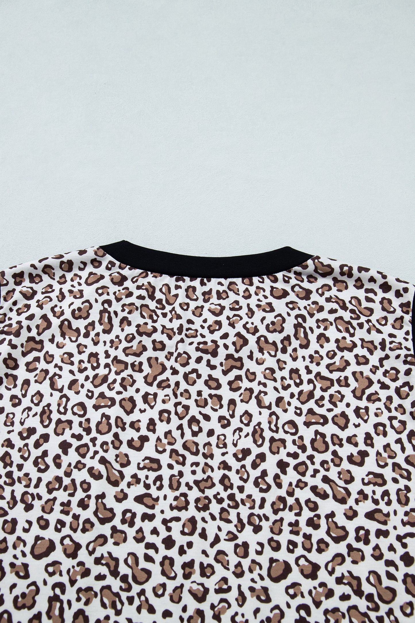 Plus Size Khaki Leopard Print Sleeveless Vest