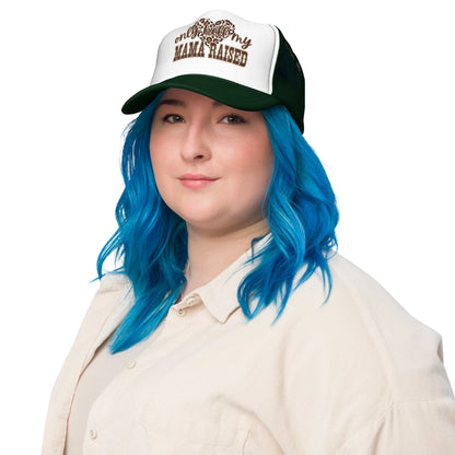 Only Hell Mama Raised Trucker Hat image 43