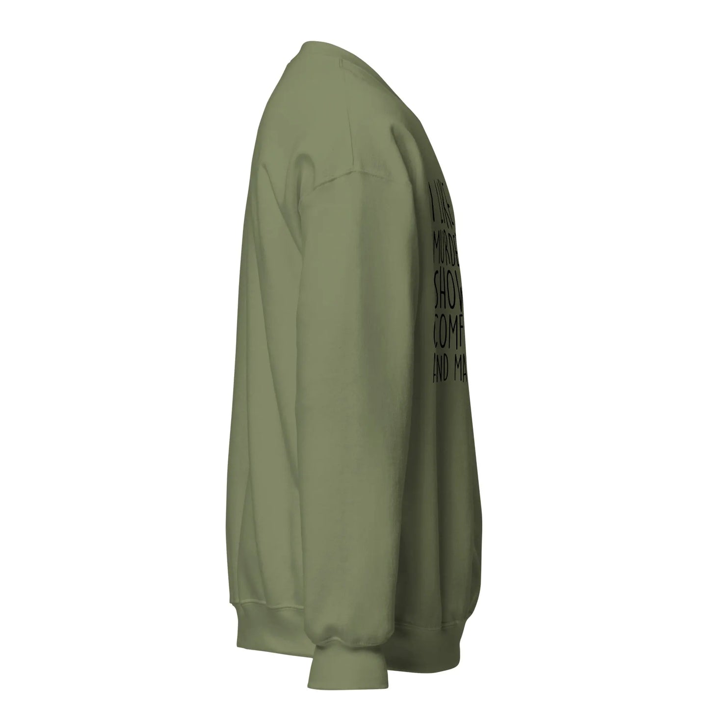 Murder Shows, Comfy Clothes, & 3 People Sweatshirt image 7