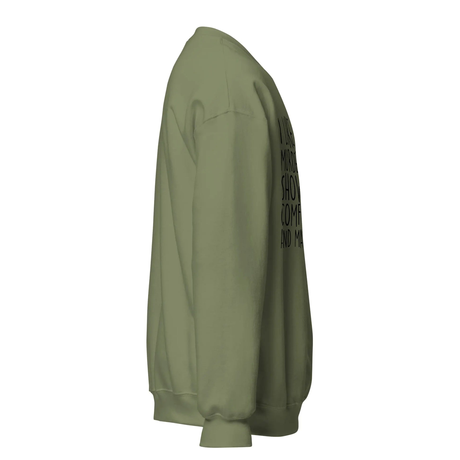 Murder Shows, Comfy Clothes, & 3 People Sweatshirt image 7