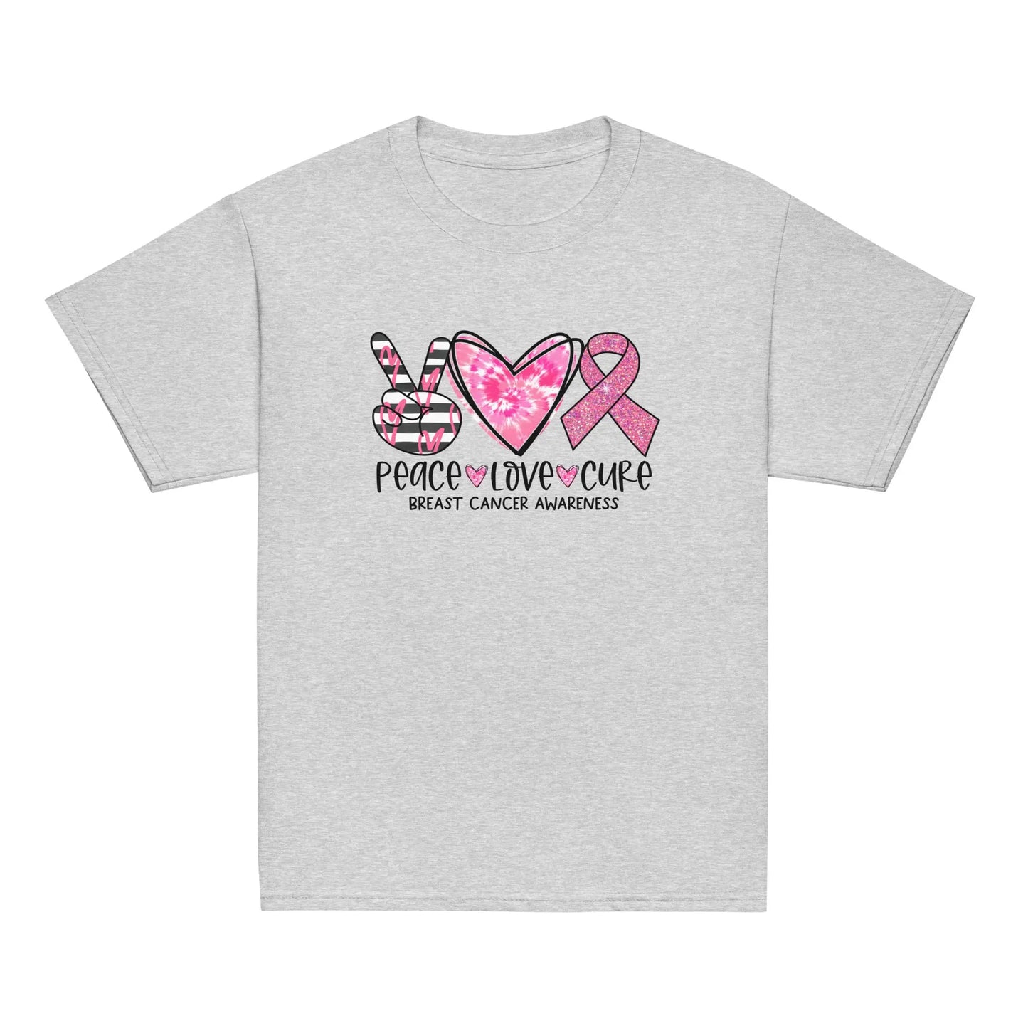 Peace, Love, Cure BCA Youth Tee image 4