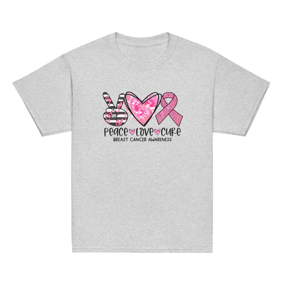 Peace, Love, Cure BCA Youth Tee image 4
