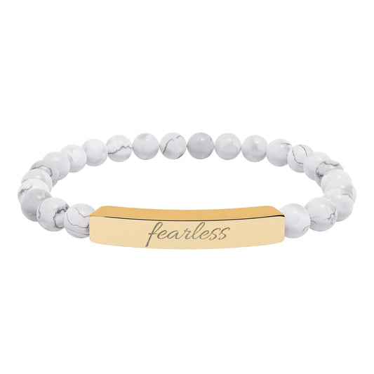 Fearless Natural Stone Bar Bracelet  image 0