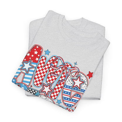 Bold Patriotic Americana Graphic Tee