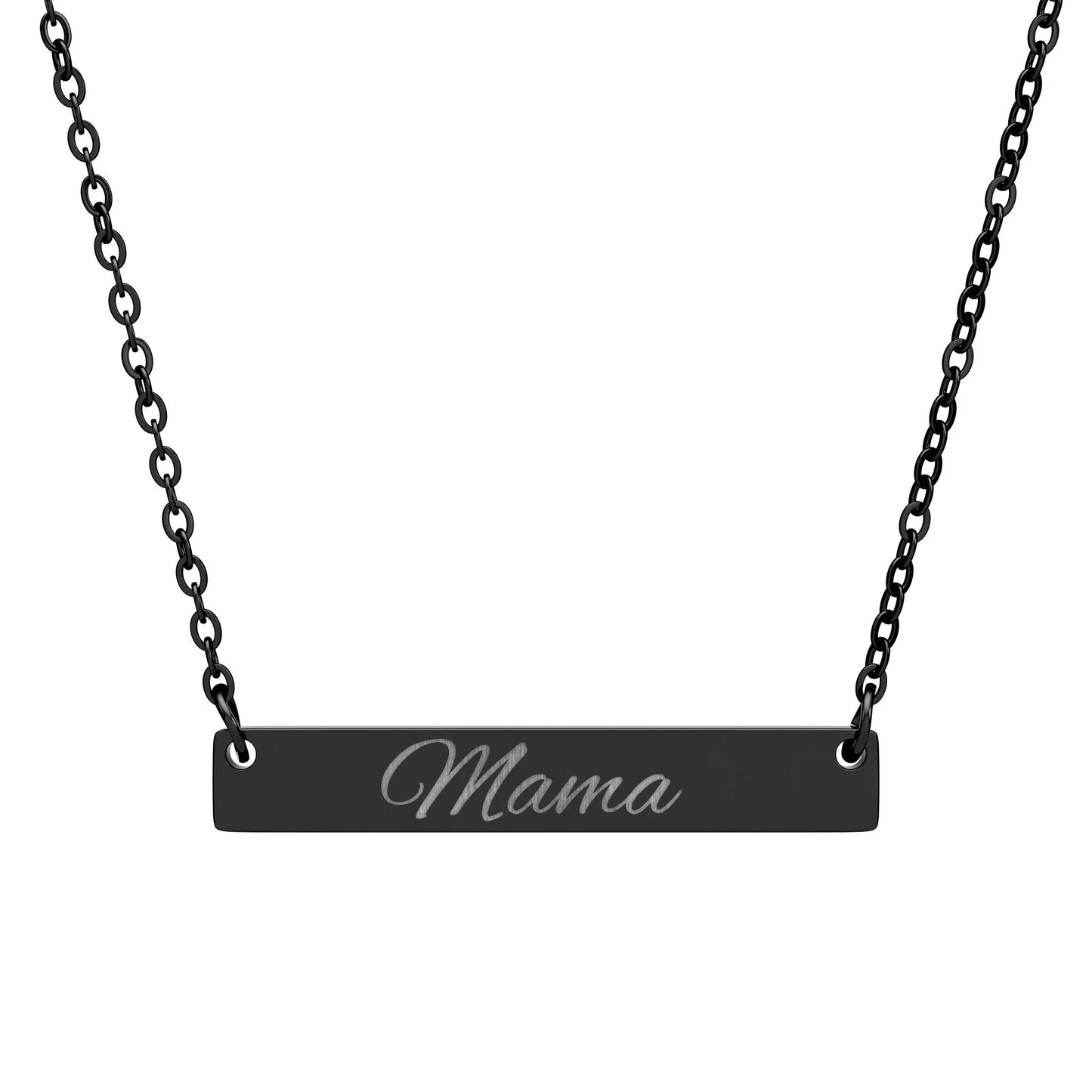 Mama Engraved Bar Necklace image 1