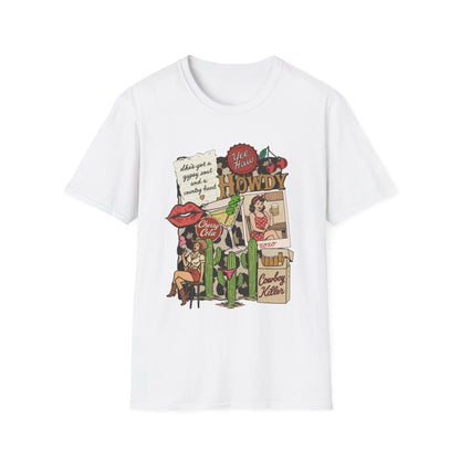 Vintage Pin-Up Western Tee image 0