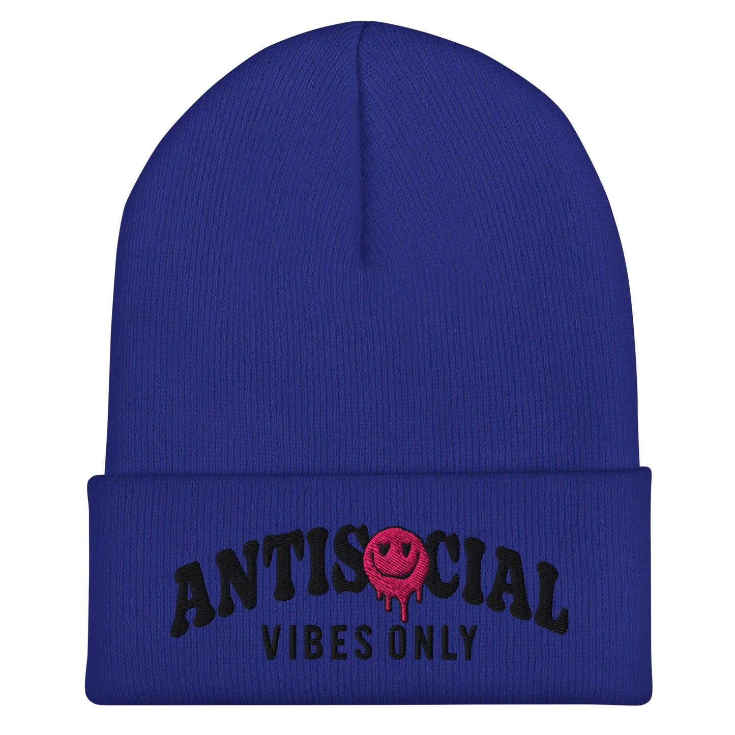 Antisocial Vibes Cuffed Beanie image 1