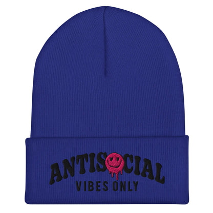 Antisocial Vibes Cuffed Beanie image 1