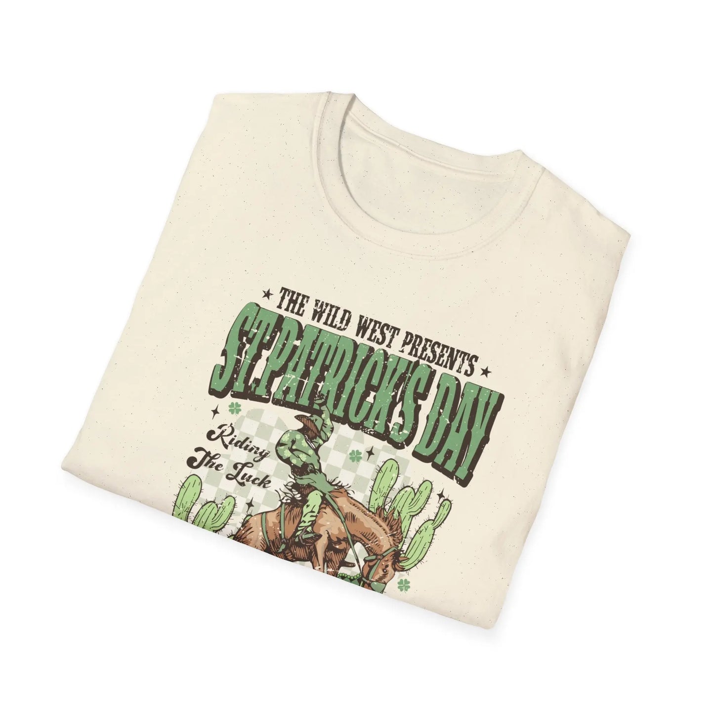 Lucky Bucking Bronco Graphic Tee Printify