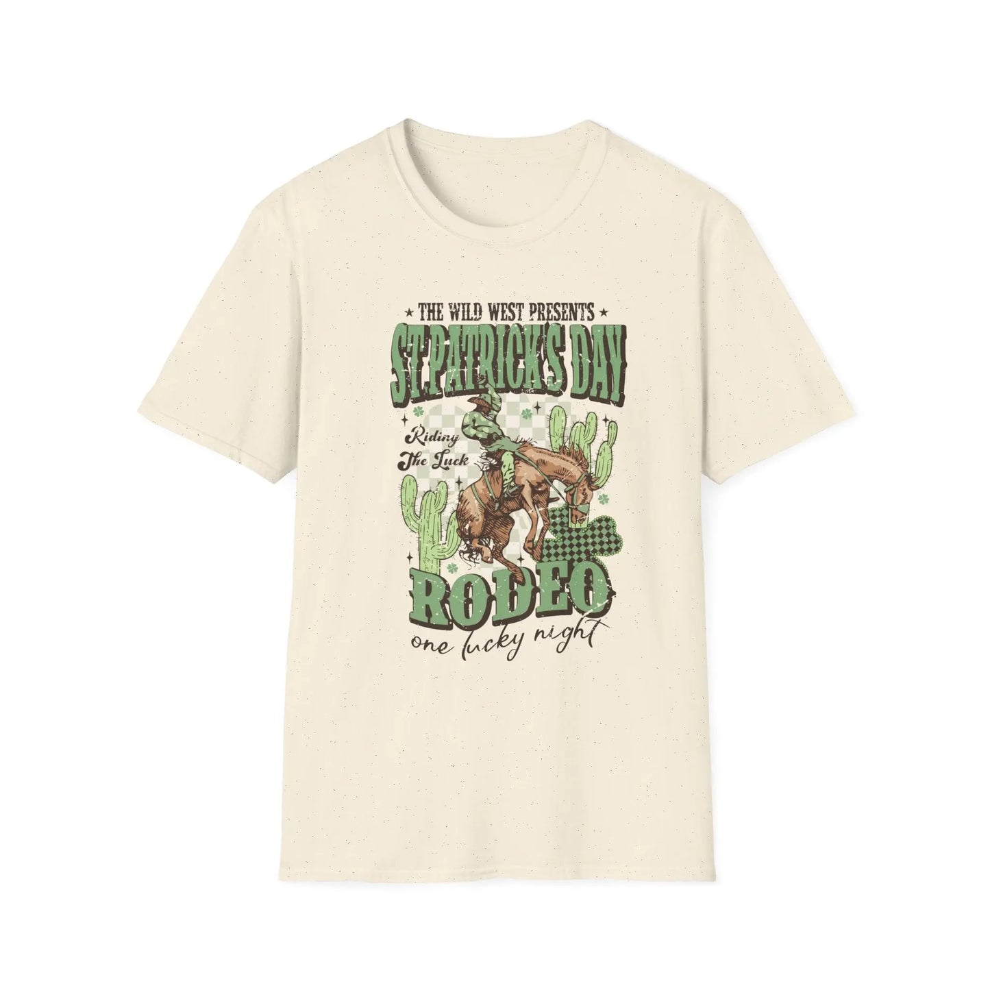 Lucky Bucking Bronco Graphic Tee Printify