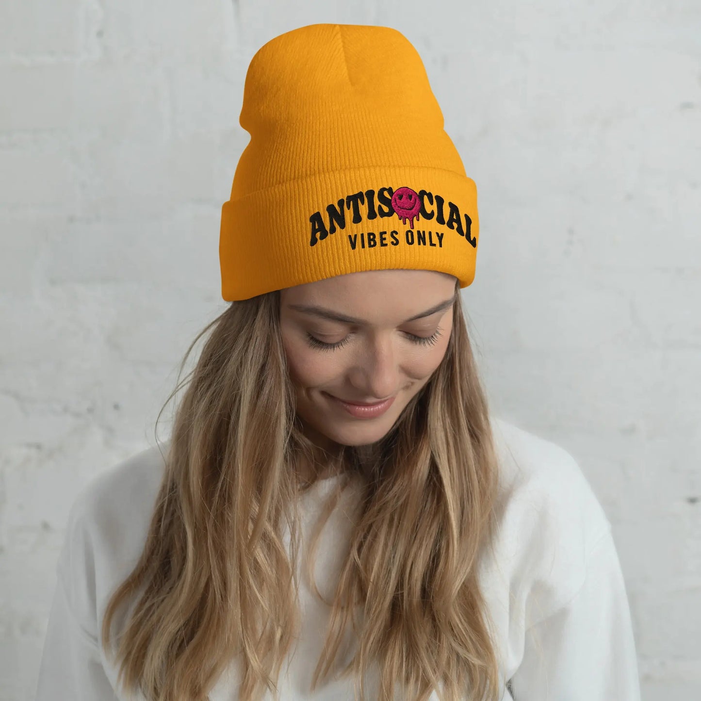 Antisocial Vibes Cuffed Beanie image 10