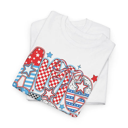 Bold Patriotic Americana Graphic Tee image 1