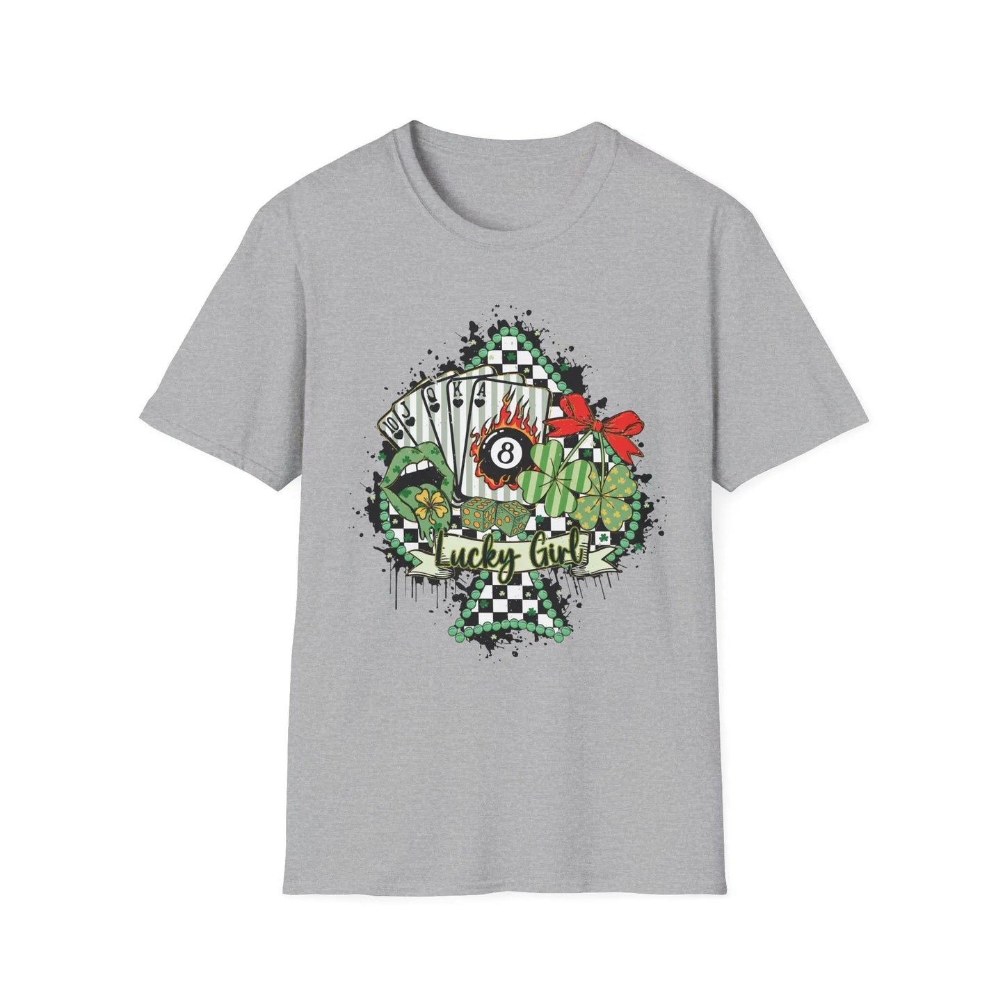 Lucky Spade & 8-Ball Tee image 0