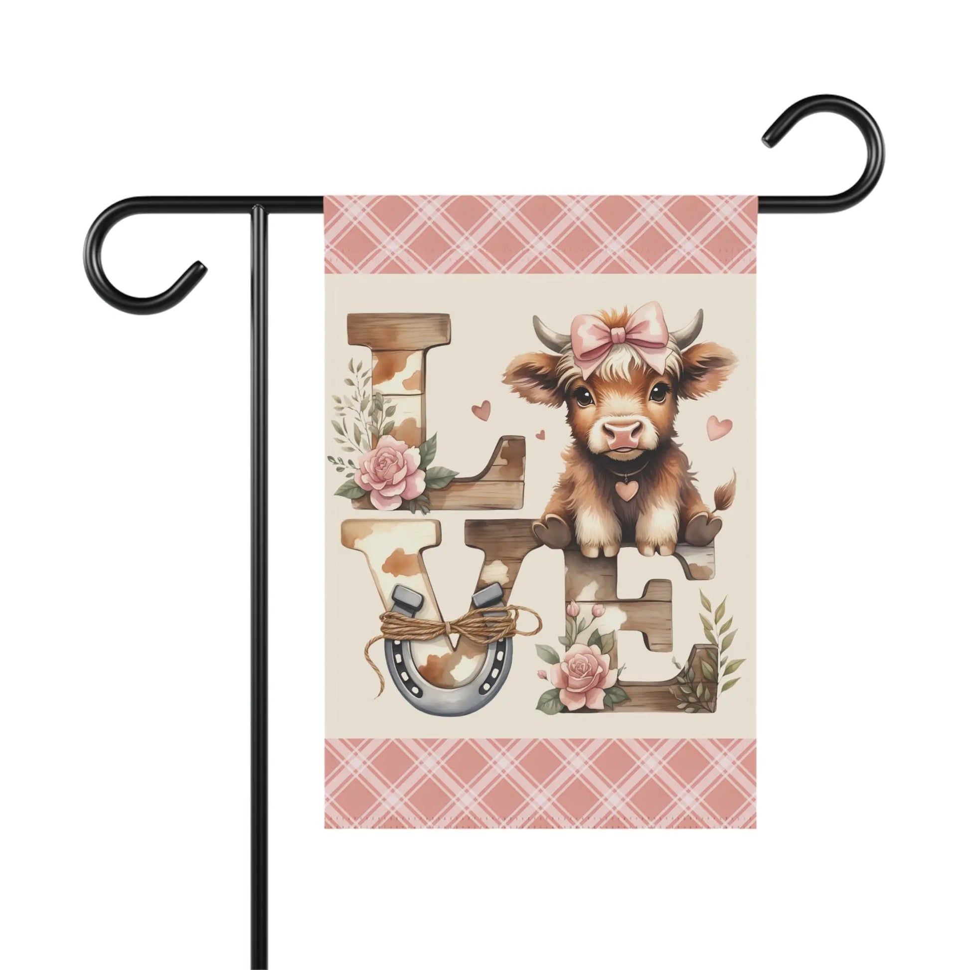 Love Cow Garden Flag  image 1
