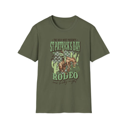 Lucky Bucking Bronco Graphic Tee Printify