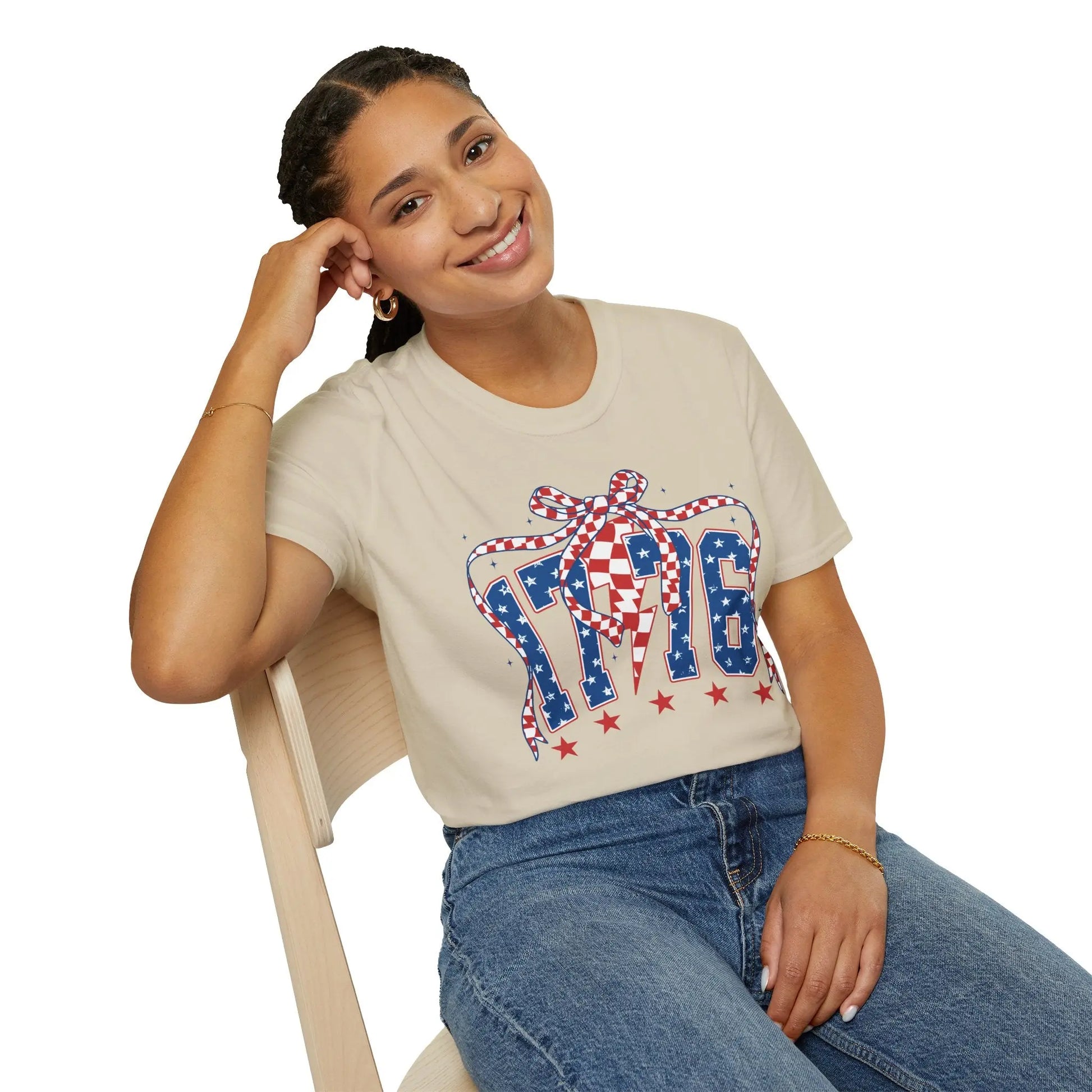 1776 Patriotic Bow Tee image 7
