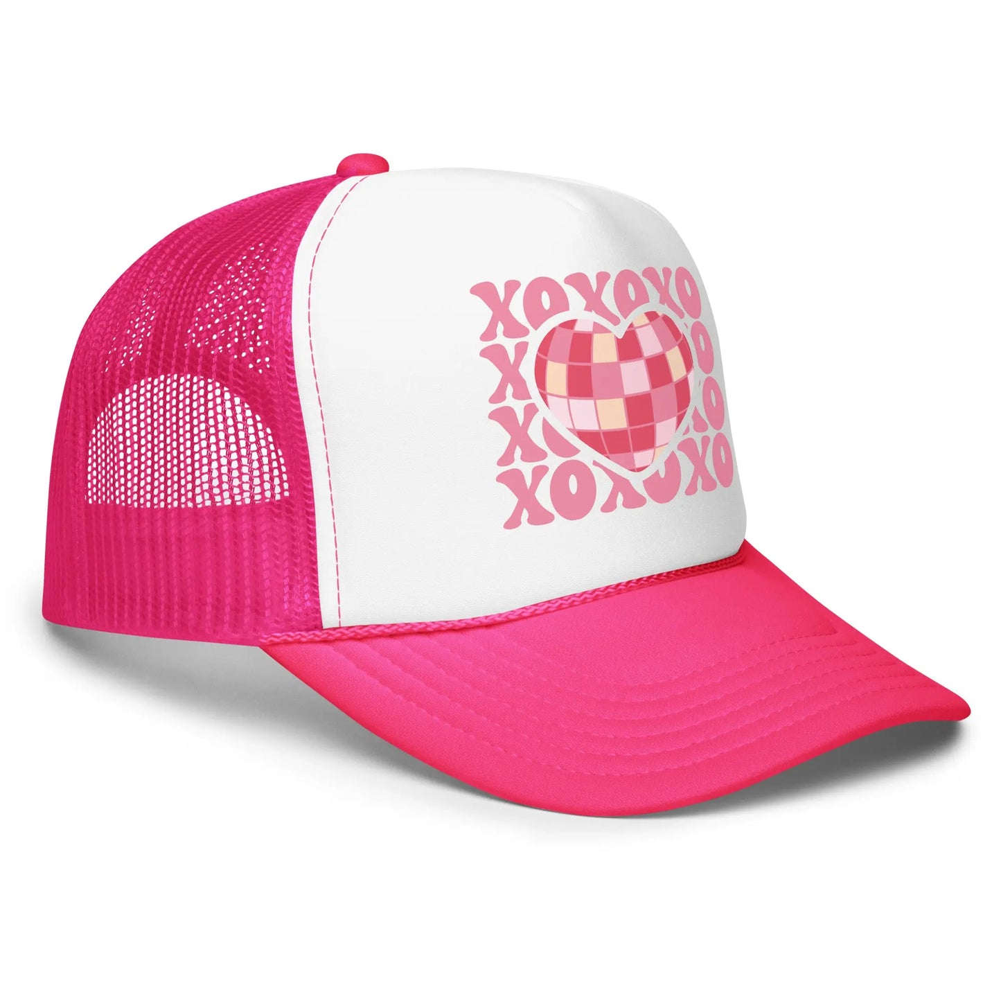 XOXO Disco Heart Trucker Hat image 2