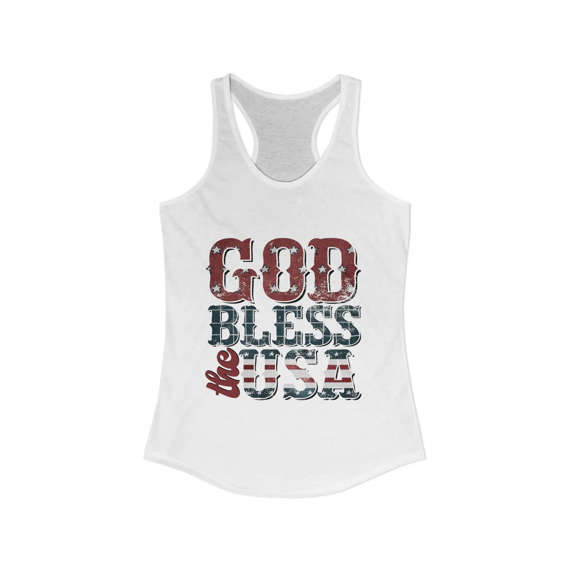 God Bless the USA Racerback Tank image 1