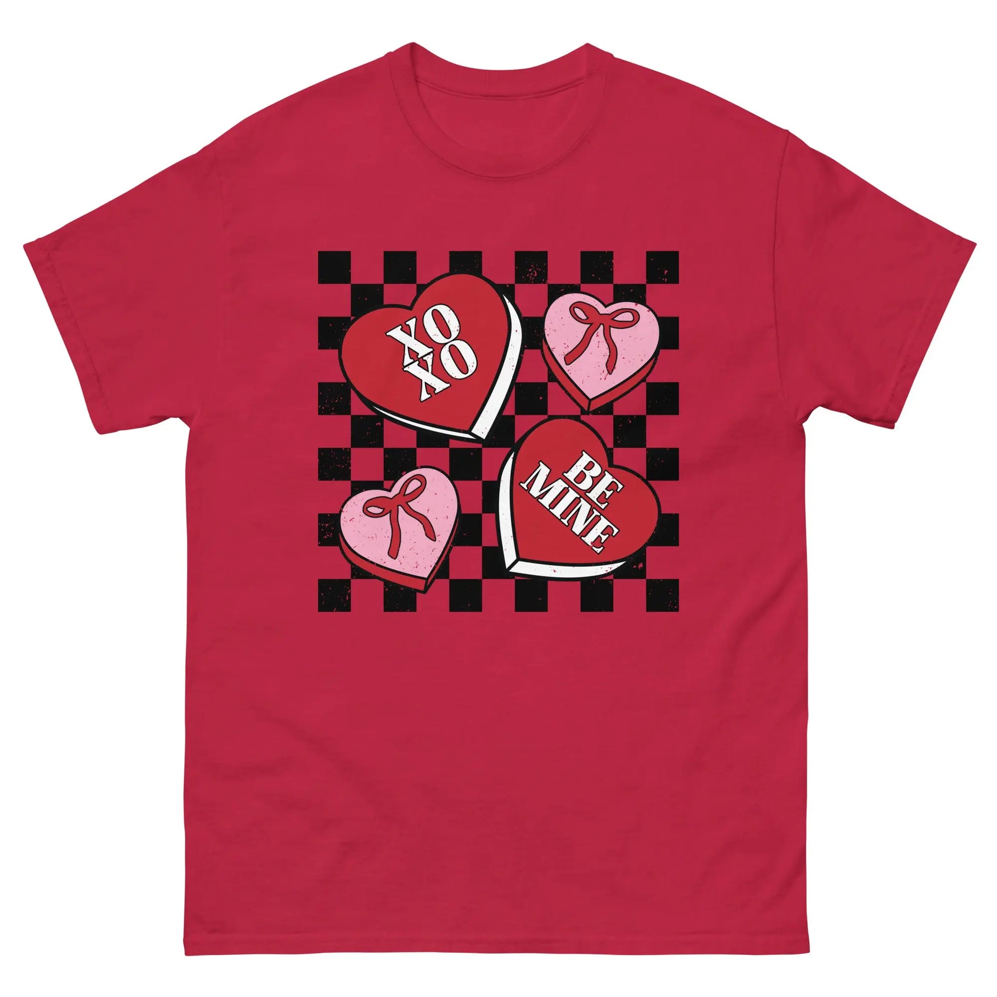 Checkered w/ Hearts Tee image 1