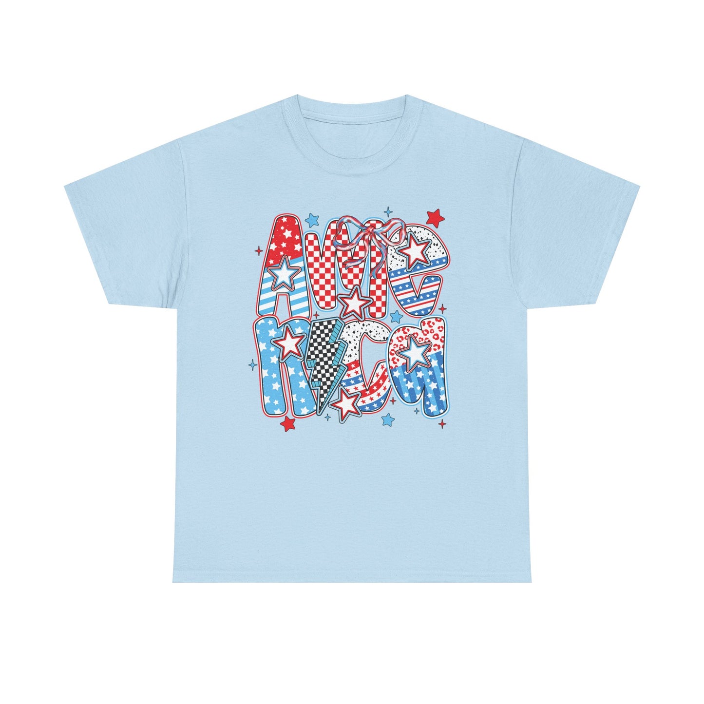 Bold Patriotic Americana Graphic Tee