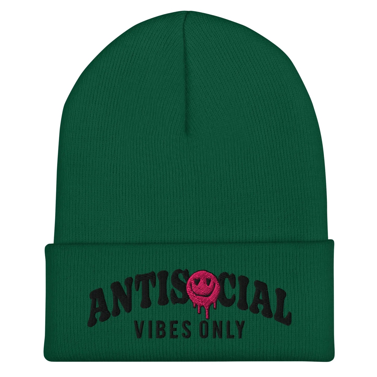 Antisocial Vibes Cuffed Beanie image 5
